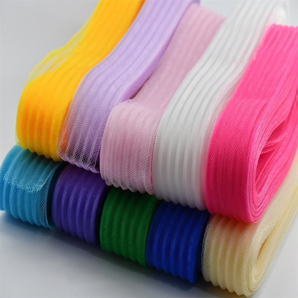 Wedding Dress - 25/50/100/200yard Fray Resistant Horsehair Crinoline Mesh