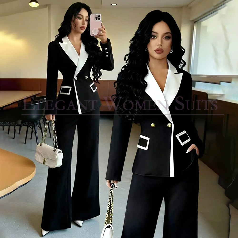 Luxury Black Women's Suits 2 P - Womens Blazer ulasan dan harga