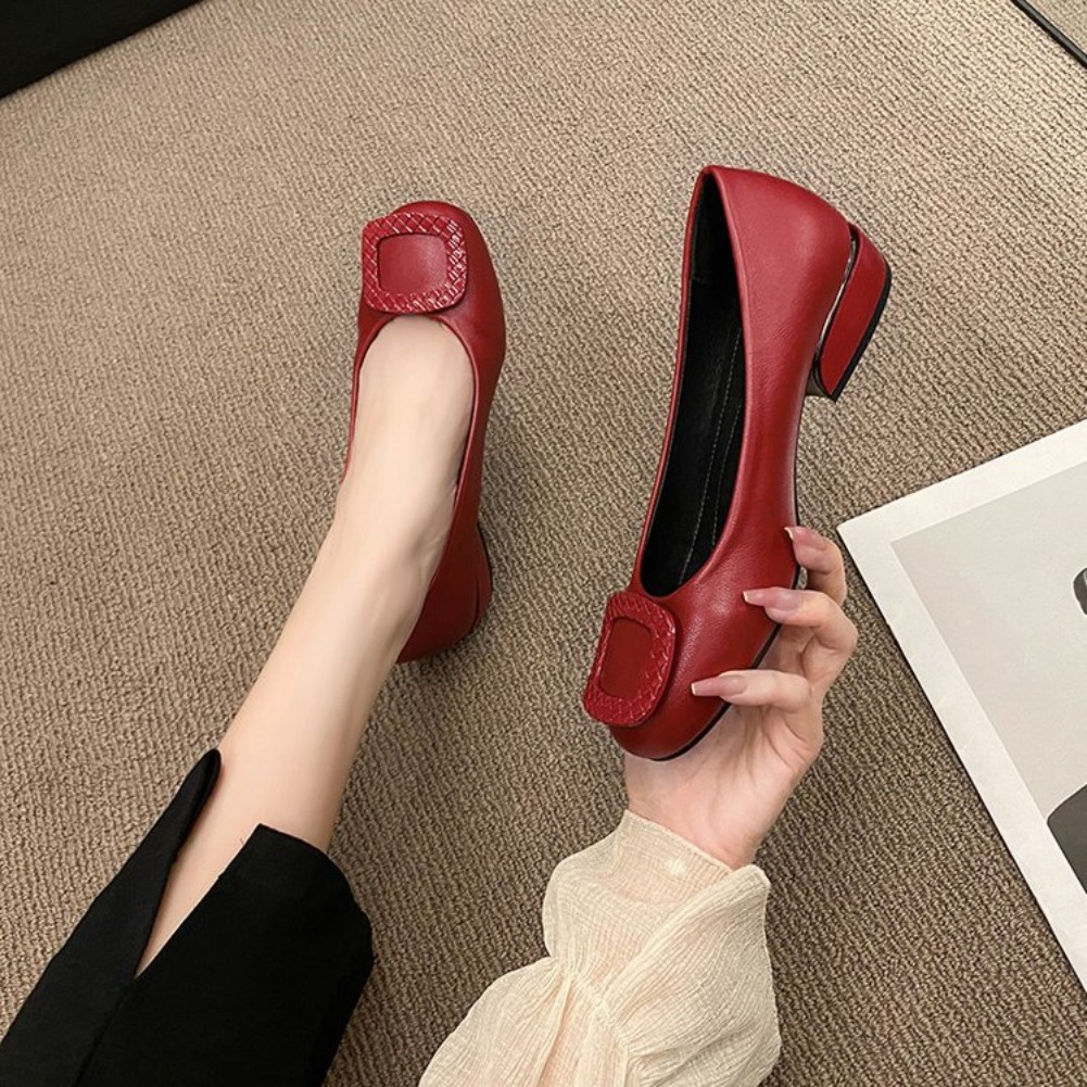 Soft Leather Cow Tendon Soft S - Womens Heels ulasan dan harga
