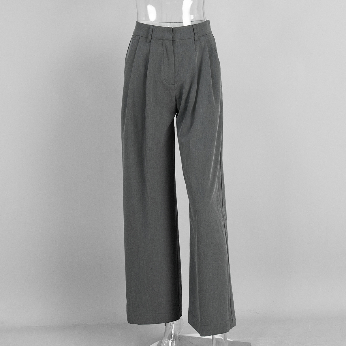 Women Suit Pants Wide Leg Trou - Tailored Trouser Wide ulasan dan harga