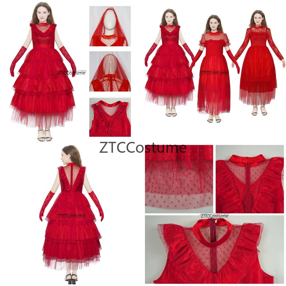 Lydia Deetz Cosplay Costume Go - Evening Gown ulasan dan harga